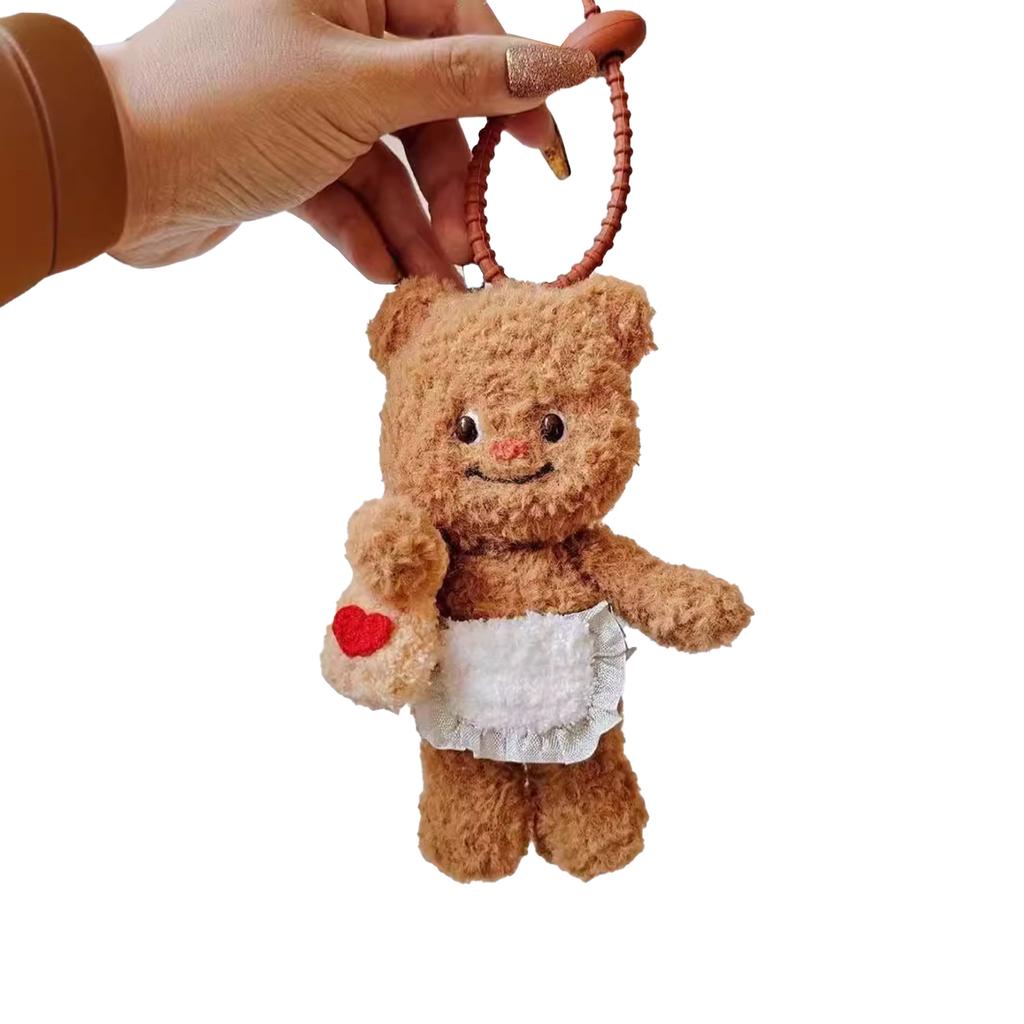 Soft Bear Pendant Fashionable Bag Decoration Cute Bear Keychain Cute Keyrings Backpack Key Rings Car Key Chain Accessory
