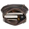 Retro Genuine Leather Schoolbag Backpack Bagpack Crazy Horse Leather Daypack Multifunction Men Bags Genuine Leather Bag