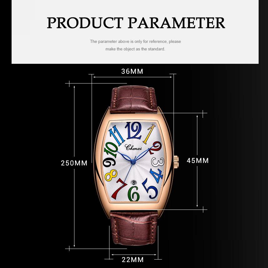 Chenxi Neu Männlichen Business Uhr Luxus Leder Quarz Armbanduhren für Männer Leuchtende Wasserdichte Mann Geschenk