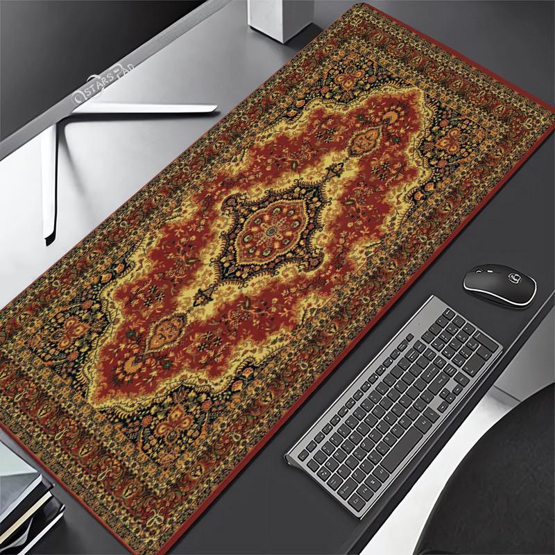 Persian Carpet Mouse Mat xcm Computer Large Mousepad Flower Office Rubber Mat Nonslip Table Pads x Notebook Computer De