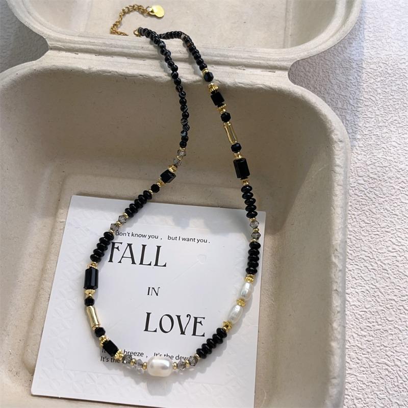 Exclusive, Low-key, Luxurious, Retro Beaded Necklace for Women, Collar Chain, Neck Chain, Gift
