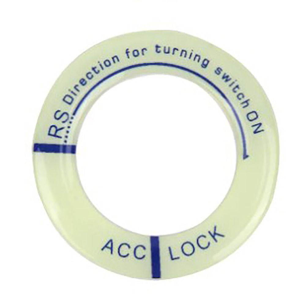 

Флуоросферна кришка вимикача запалювання Флуоресцентна автомобільна наклейка Наклейка Кільце для ключів Наклейка з отвором Мотоцикл синій