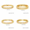 Jewelry Block Chain Bracelets Waterproof Cubic Zirconia Bangle  Jewelry Accessories