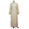 2025 Amazon Middle East New Dress Fashion Print Embroidery Lace Stitching Long Dress Dress