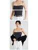 Elegant Pleated Camisole with Built-in Bra & Chest Pads - Women's Summer Outerwear