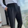 Frühling Herren Anzug Hosen Mode Business Casual Dünne Kleid Hosen Männer Street Wear Soziale Formale Pantalon Kleidung