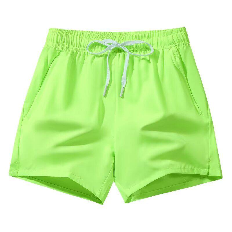 Men's Fitness Sports Shorts Men Plus Size Casual Solid Color Beach Shorts Man Quick Dry Breathable Running Shorts