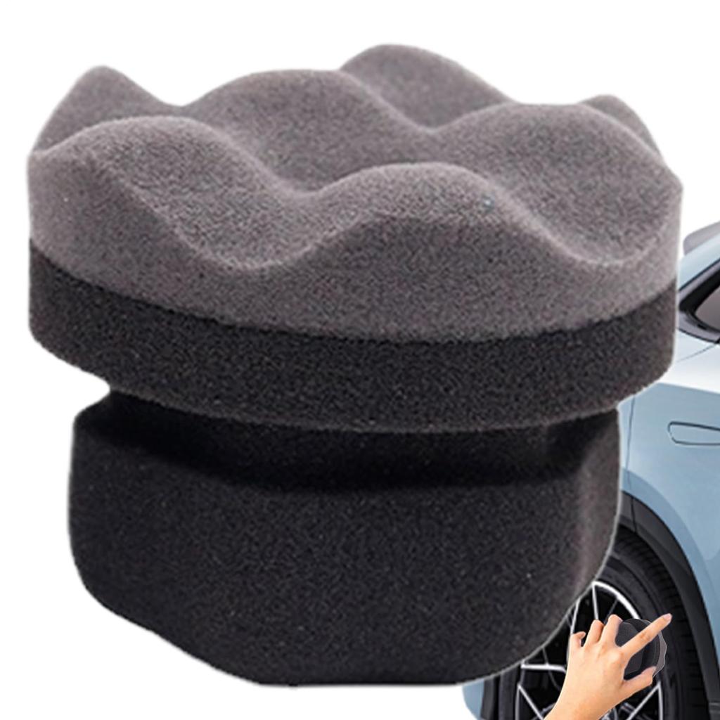 Car Tire Cleaning Sponge, Car Soft Shine Brush, Tire Sponge, High Density Urethane,
