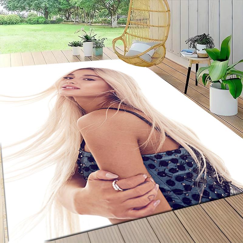 Blonde Hair Elegant Pose Carpet Rug Soft Washable Antislip Home Living Room Sofa Mats Personalized Christmas Rug