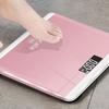 Smart Rose Gold Mini Body Weight Scale-Accurate Electronic Scale for Home Use with Easy-to-Read Display and Auto On/Off Function