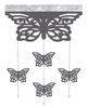 Modern curtain BUTTERFLIES living room bedroom lambrequin AŻUR glamur 300x150