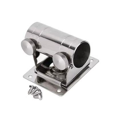 Edelstahl Schirmständer Angelbox Schirmhalter Universal Angelbox Sonnenschirmhalter Ständerfuß Verstellbarer Halter