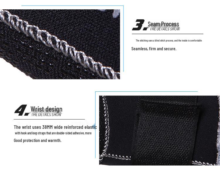 DIVE&SAIL 3MM Neoprene Diving Gloves: Anti-slip, Warm, Wear-resistant, Anti-scratch. Perfect for Rafting, Snorkeling, and Surfing.