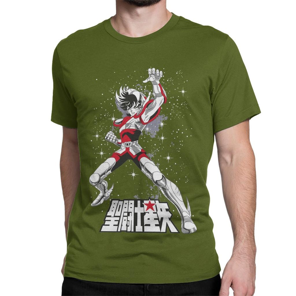 Rycerze Zodiaku Japońska Anime Męska Damska Koszulka Saints Seiya Kreatywne Koszulki Krótki Rękaw Bawełniana Oryginalna Odzież