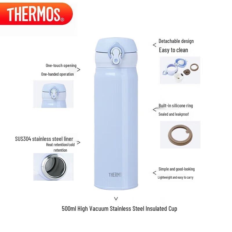 THERMOS 500ml Stainless Steel Vacuum Insulated Bottle