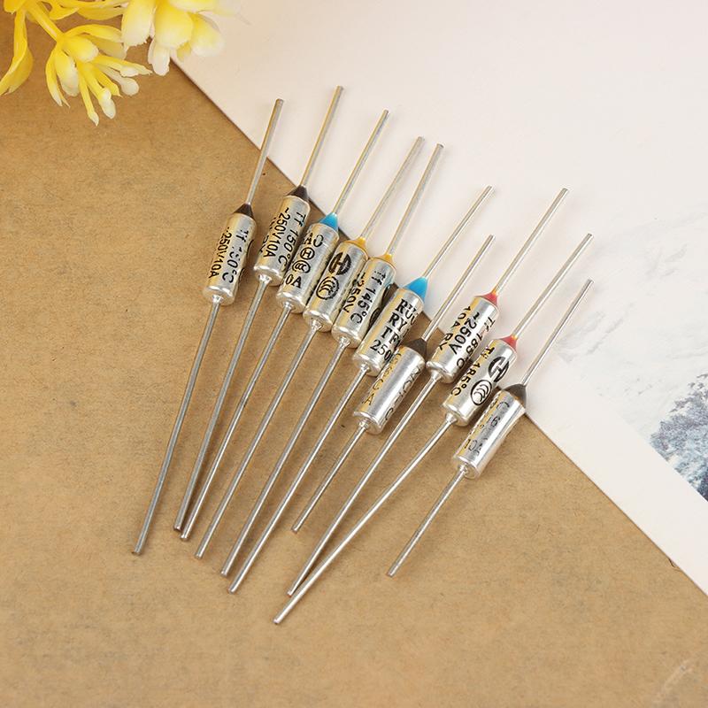 10PCS Metal Thermal Fuse 10A 15A 250V Temperature 142° 150° 172° 185° 216Fahrenheitor Electric Rice Cooker