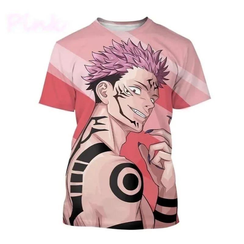 Anime Jujutsu Kaisen 3D Print T-Shirt Women Kasumi Miwa Zenin Maki Ultimate Mechamaru Casual Short Sleeve Graphic Tees