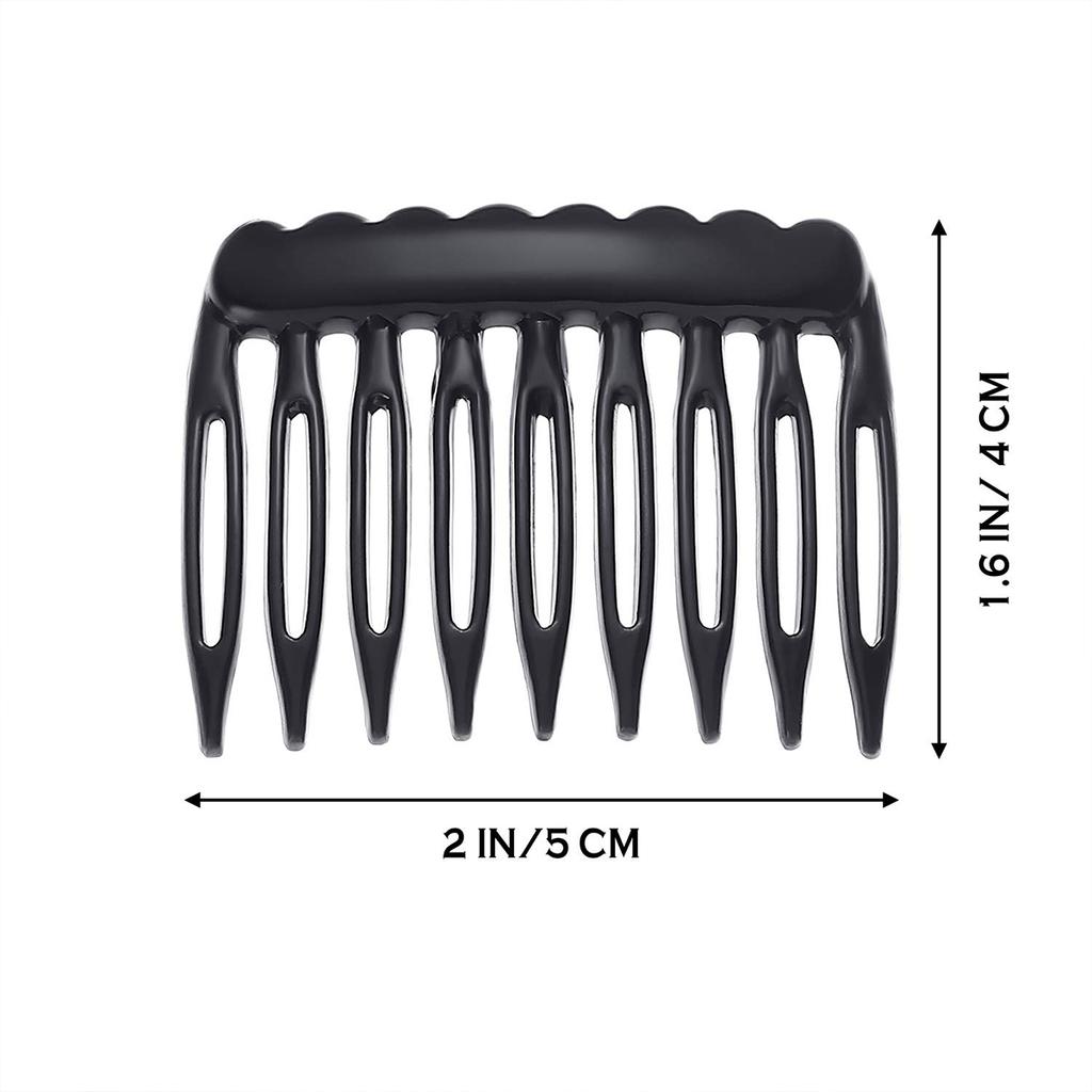 24 Pcs French Teeth Hair Combs Small Hair Side Combs Hairs Clip Comb DIY Bridal Wedding Veil Comb for Headwear Hair Accessories