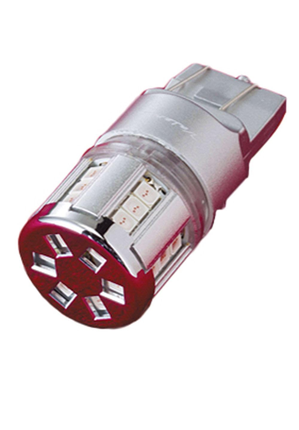 

VALENTI Jewel LED Bulb T20 Double Wedge Tail White 6500 1 Piece [270° Rotation] (Motorcycle Lamp/Brake Lamp/License Lamp) Red/Cool M12-T20D-RW