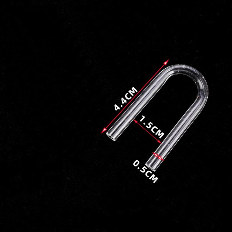 

5Pcs U Shape Tube Acrylic Aquarium Connector Fish Tank Air Pump Air Tube Filter Connecting Accessories one size