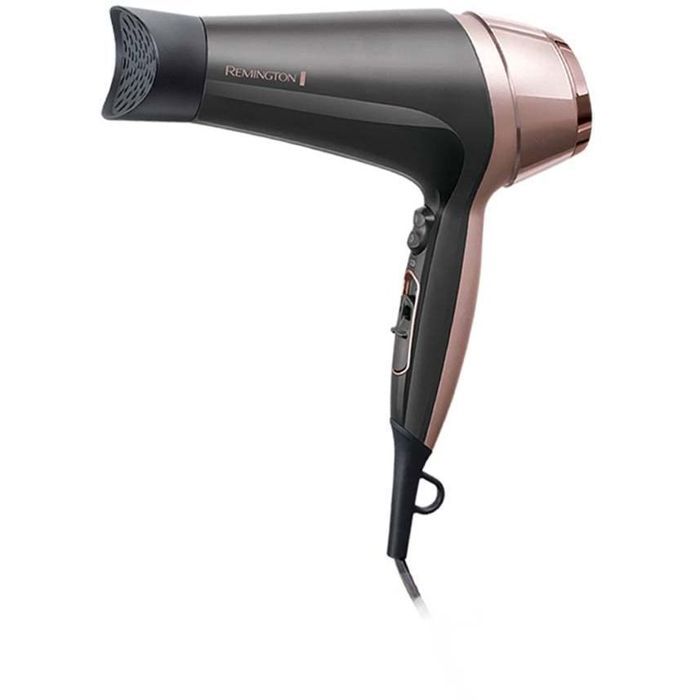 Remington D5706 Coffret Coiffure, Sèche-Cheveux Ionique Curl Confidence 2200W, Brosse 45mm, Grille Céramique, Léger, Silencieux