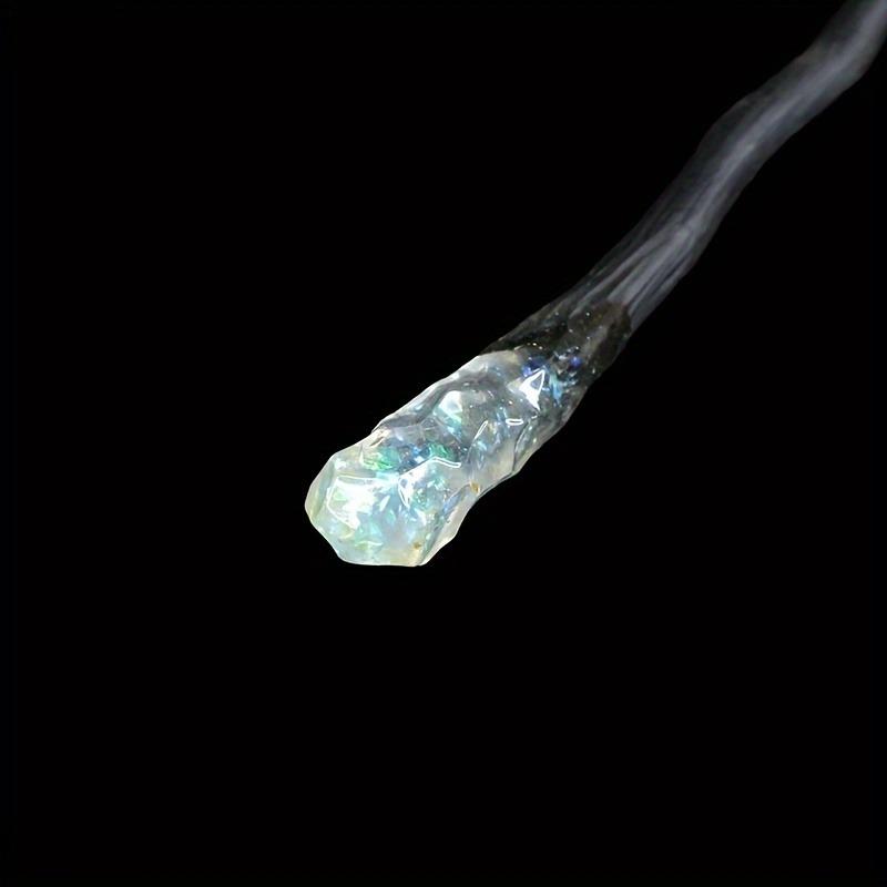 Natural Ebony Colored Crystal Women's Braided Hair Hairpin Qipao Hanfu Niche High-end Versatile Wooden Hairpin Hair Accessory