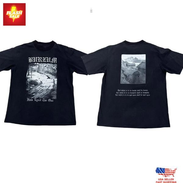 Trending NEW 1998 1Burzum T-Shirt Size S-5XL Misanthropy Records Reprint Unisex T-Shirt XXXL