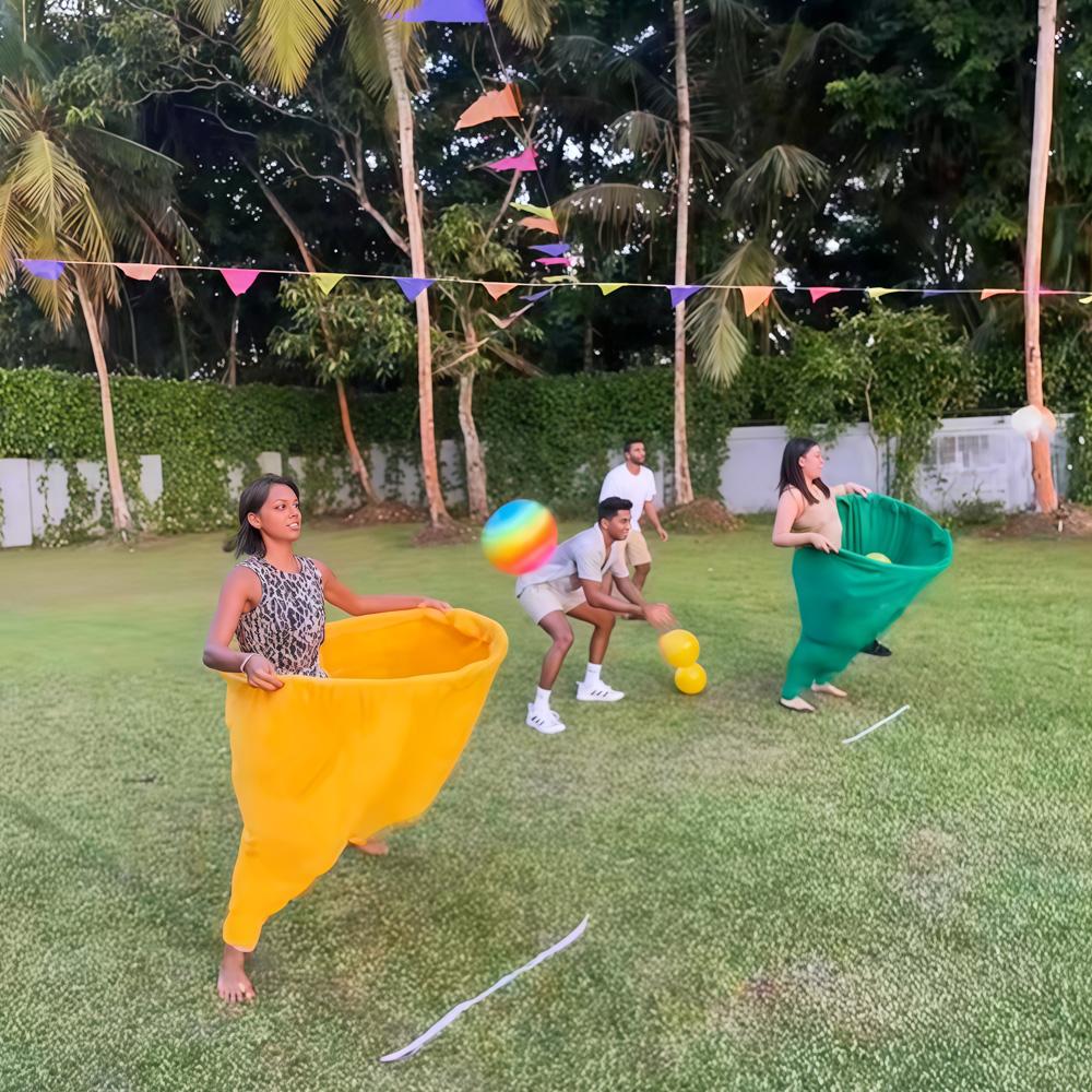 Granny Pants Yard Game Marker Cones Yard Games for Family Outdoor Fun Parent-Child Toss Game Interactive Party Toy