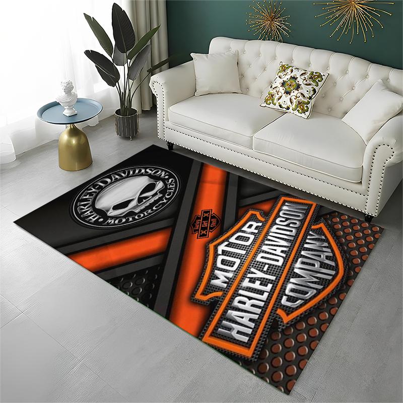 

Classic H-Harleys Racing Moto Carpet Rug for Playroom Bedroom Living Room Sofa Home Decor,kid Game Area Rug Non-slip Floor Mat 40x60cm