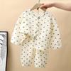 Kids' Pure Cotton Cartoon Pajama Set - Nine-Sleeve Homewear for Boys & Girls
