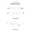 YIMARUILI Fashion Trendy Women's Cat Eyes Rimless Glasses Luxury Pure Titanium Ultra Light 9g Exquisite Eyeglasses Frame 25088WK
