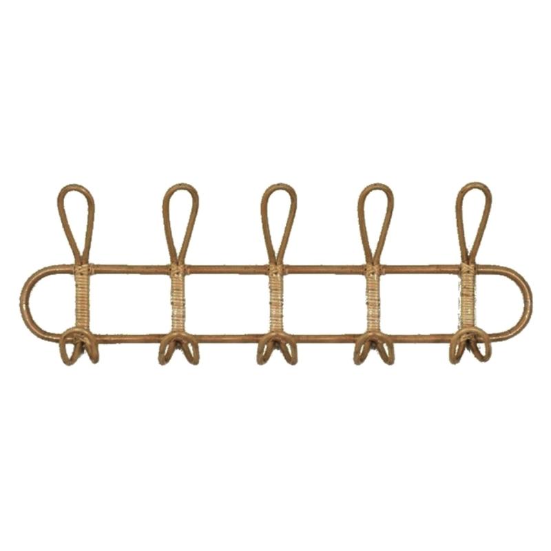 Creative Rattan Wall Hook Home Wall Door Hook Bathroom Living Room Kitchen Hook Hanger Entryway Hook Clothes Holder