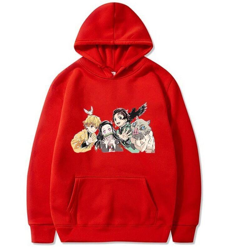 Japanese Animation Autumn Hoodie Fashion Design Men's Women's Sweatshirt Fleece Oversized Couples Streetwear Hoodies