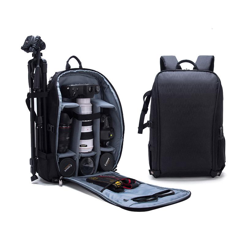 Layered Waterproof DSLR Camera & Laptop Backpack - Large Capacity, Lightweight, Unisex Photography Shoulder Bag