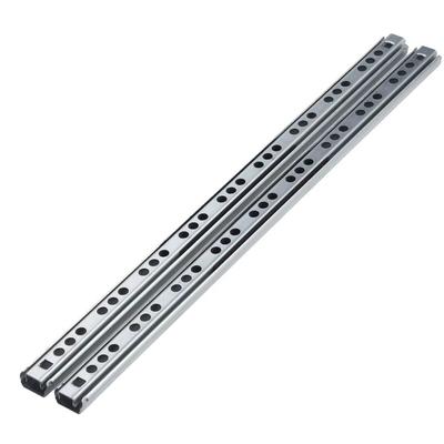 2PCS Smooth Glide Bearing Drawer Slides Two Way Slide 17mm Wide Drawer Glides 8"-17" Hardware Accessories Drawer Slides