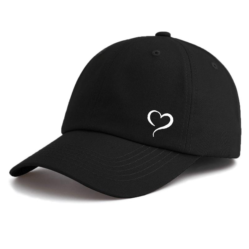 

1 Piece Heart Print Baseball Cap, Classic Casual Stylish, Perfect Gift For Families And Friends