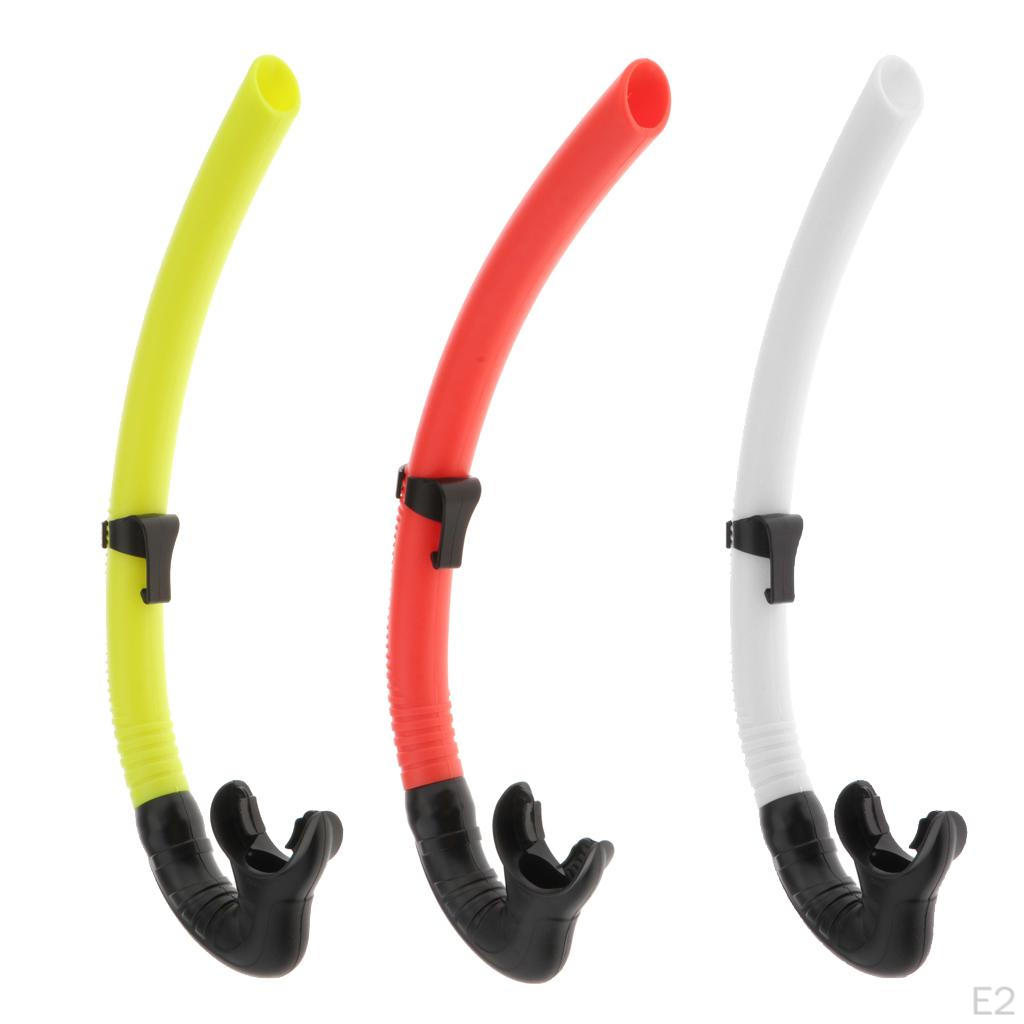 Size Swimming Snorkel, Orange / White Yellow