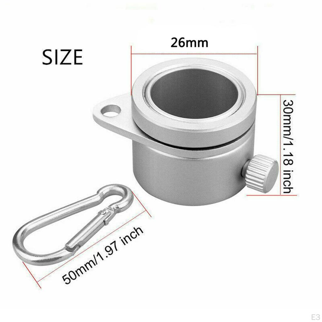 Clip per asta portabandiera Anelli in lega di alluminio Kit di montaggio per asta portabandiera rotanti