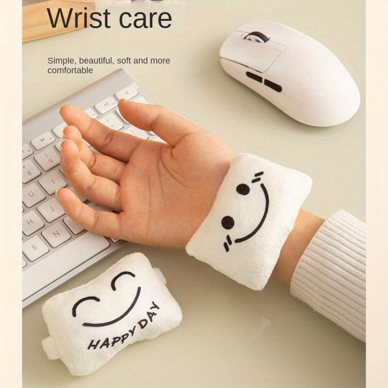 2pc Mouse Pad Wrist Pillow, Office Keyboard Typing Anti-wear Hand Pad, Hand Support, Office Wrist Guard Artifact