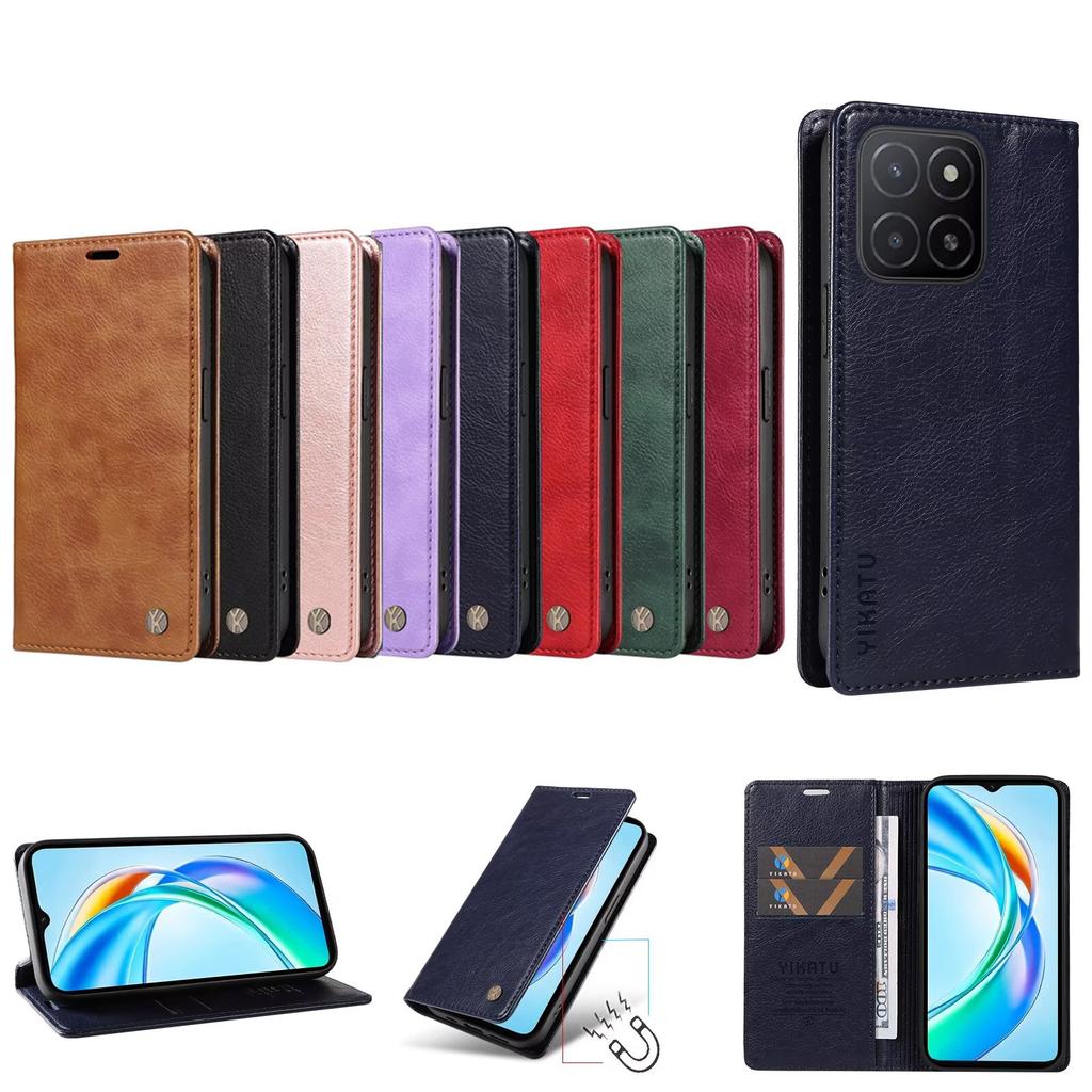 Wallet Leather Case For Huawei Honor Nova 11 SE 9 8i Magic 6 5 4 Lite X9A X9 X8 5T 2i Y9 Y7 Y6 Y5 Prime X50i 5G X50 X40 X30i X30