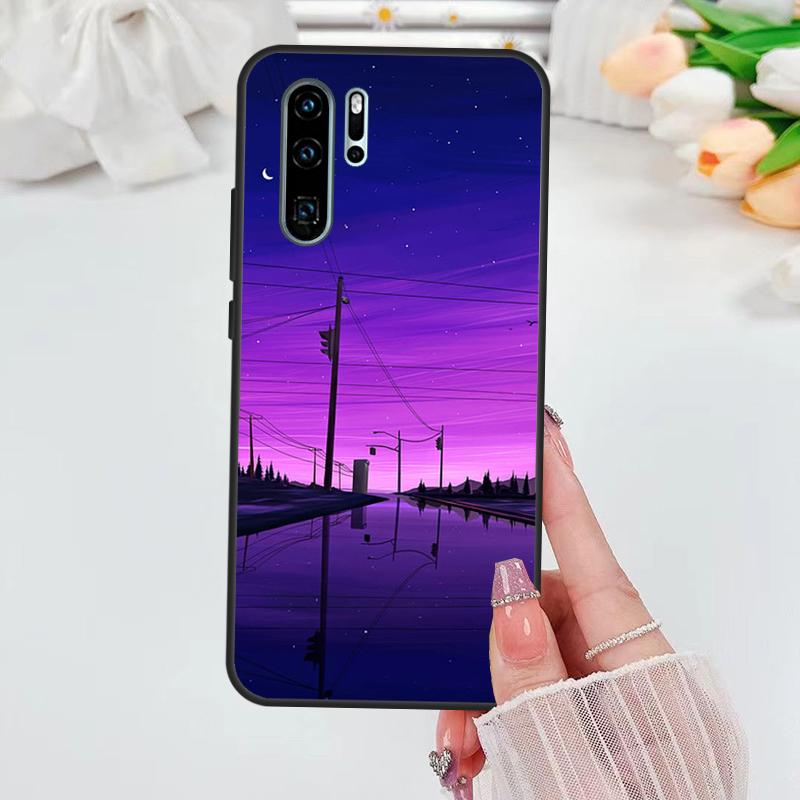 Étui esthétique violet pour Huawei Nova 5T 3i 7i 8i 11i 10 9 SE Y60 Y61 Y70 Y90 P20 P40 Lite P60 P30 Pro Housse