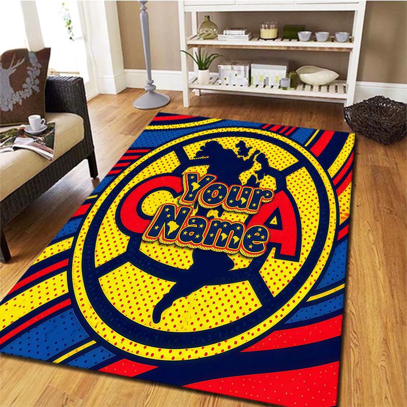 Club America Custom Name Carpet Rug For Living Room Bedroom Home Sofa Decoration Kids Play Nonslip Floor Mat