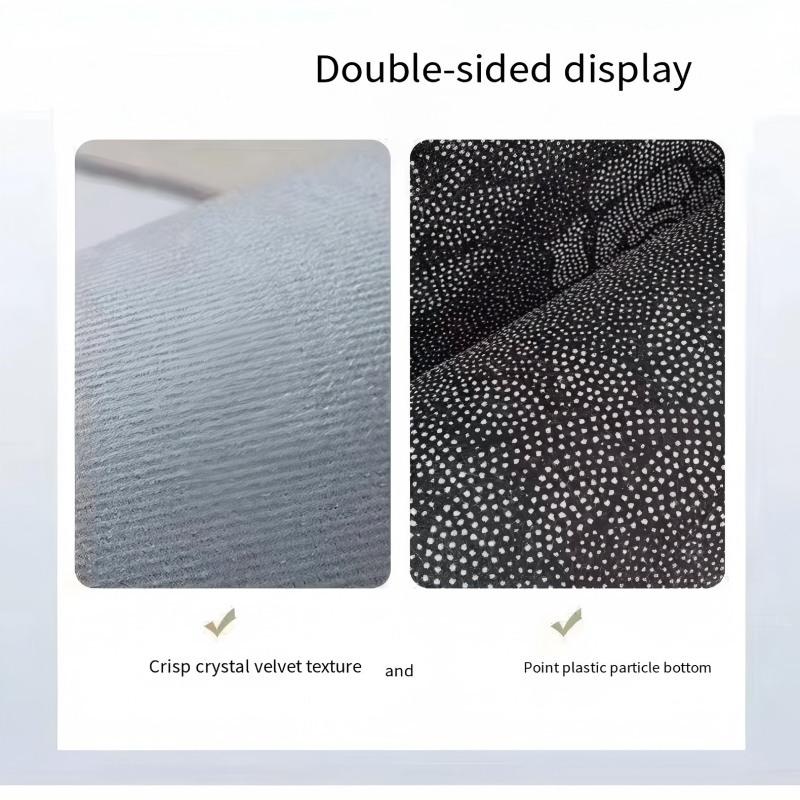 VIKAMA Doormat With ‘Hi’ And ‘Bye’ Text Adorable Black Cat Face Door Mat Machine Washable And Easy To Clean Home Decoration