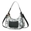 Women's French Style Paisley Print Hobo Bag, 2-in-1 Underarm Shoulder & Crossbody Bag, Vintage Floral Print Casual Handbag for Ladies