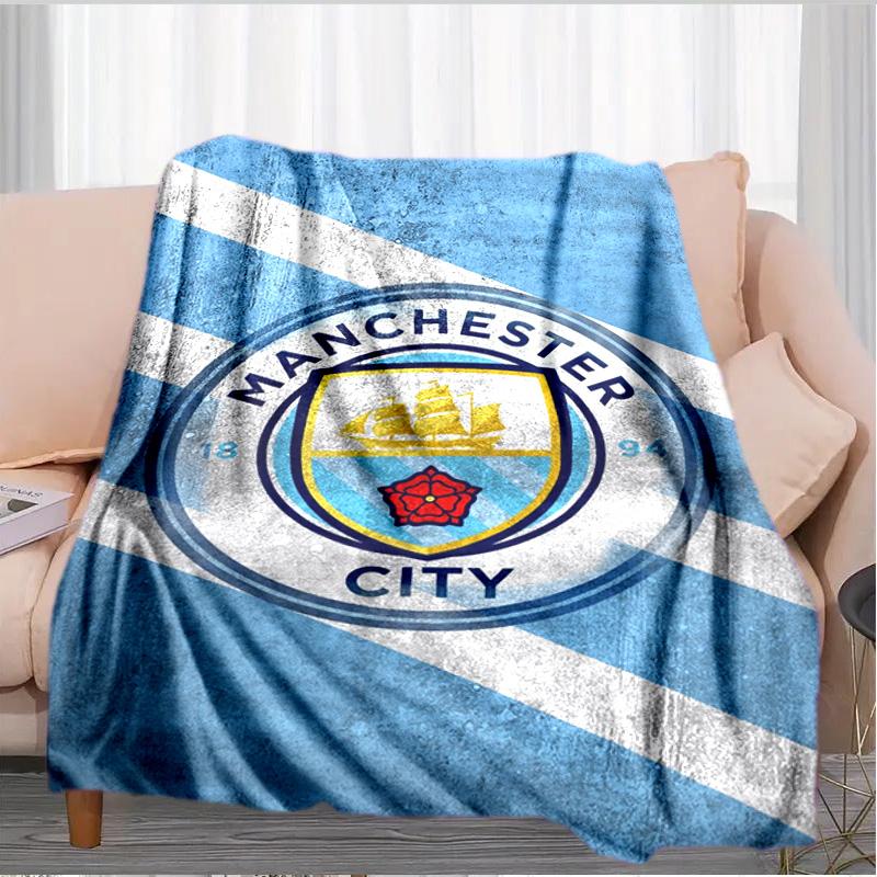City Football Club Printed Throws Blanket Soft Flannel Blankets for Couch Bed Gifts for Men Women Picnic Blanket Christmas Gifts