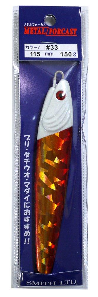 

SMITH LTD Metal Jig Lure Metal Focus 115mm 150g CL Akakin Gold Holo #33