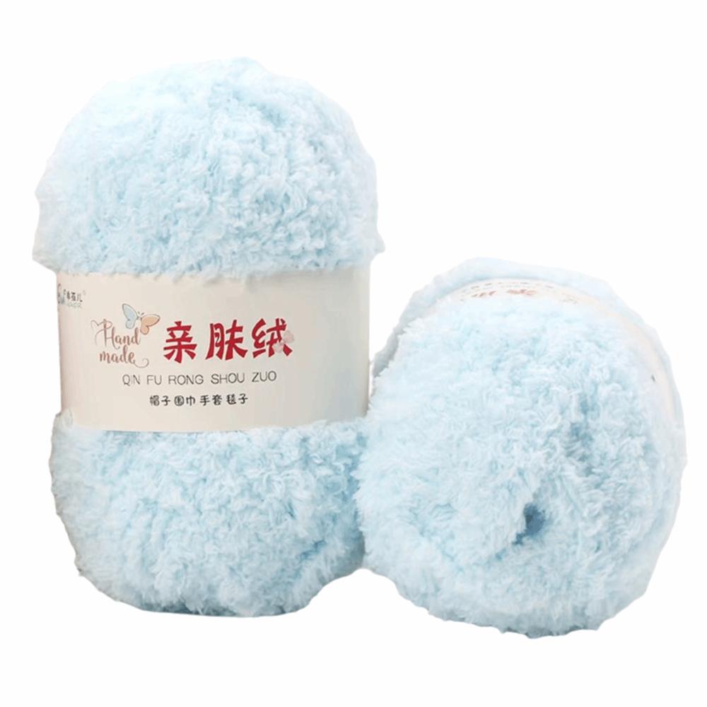 50g Set Coral Velvet Yarn 3 Strands Crochet Yarn Chenille Wool Chenille Yarn  Crochet DIY