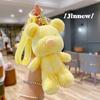 Colored Candy Delightful Plush Bear Keychain Cute Cartoon Pendant For Girls Stylish