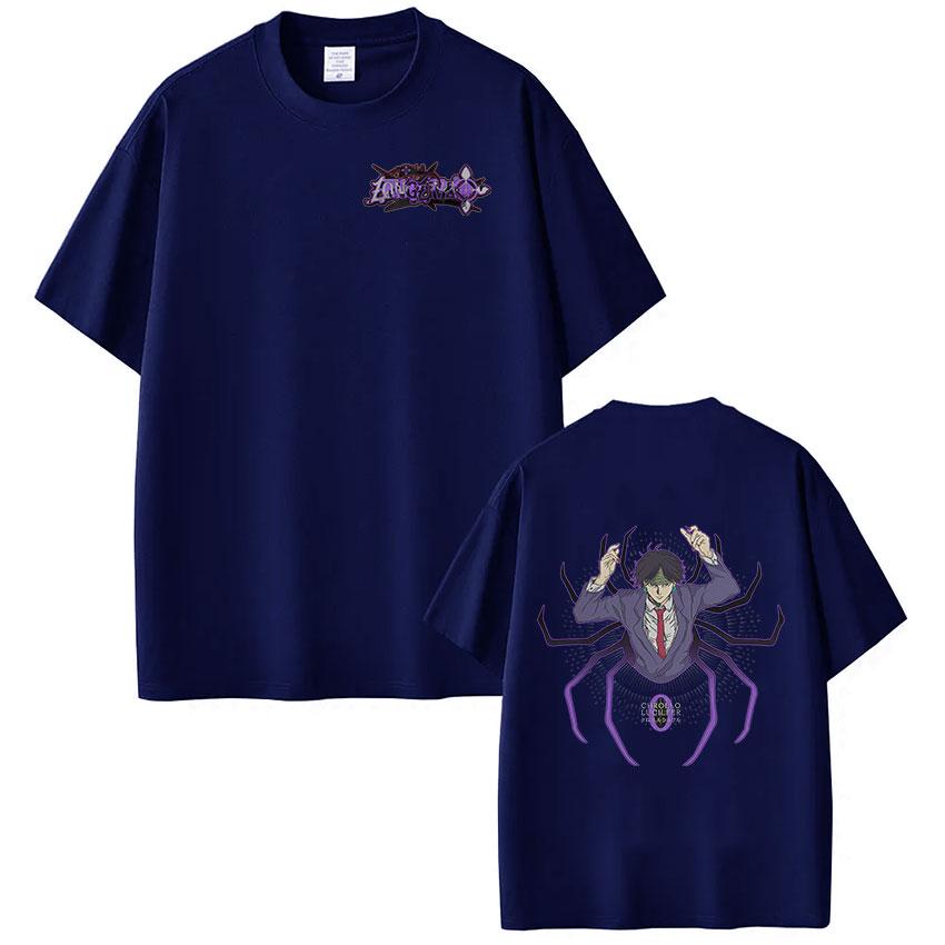 Anime Hunter X Hunter T Shirt Spider Phantom Troupe Chrollo Lucilfer Short Sleeve Tshirt Men Women Cotton Casual Loose Tshirts