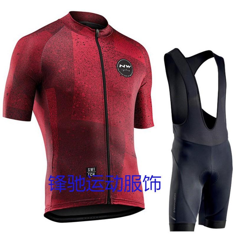 Mens Cycling Jersey Set Short Sleeve Road Bike Outfit Slim Fit Breathable Riding Gear